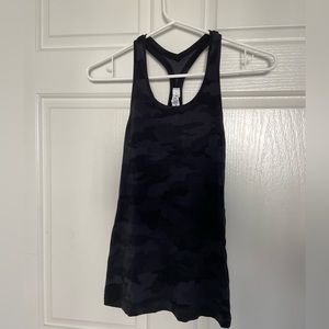 NWOT Lululemon black camo racerback tank
